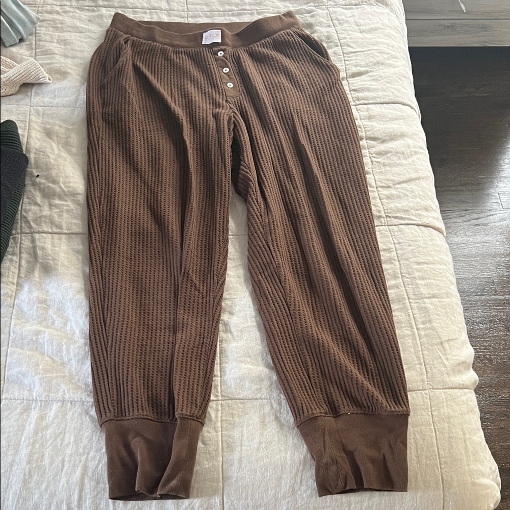Old Navy Brown Textured Joggers